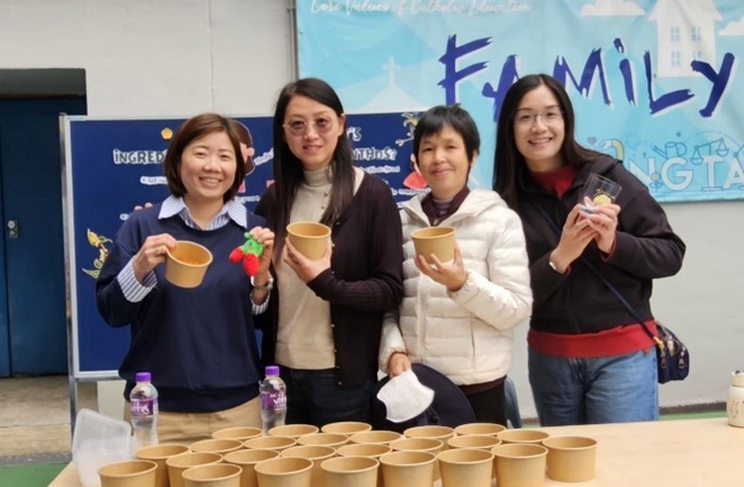 Helpers from the PTA assisting in the 2025 Chinese Culture Day